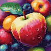 Aesthetic Colorful Apples Diamond Painting