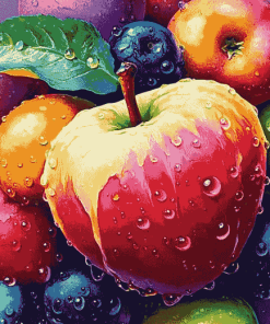 Aesthetic Colorful Apples Diamond Painting