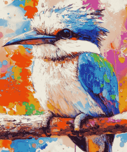 Aesthetic Colorful Kookaburra Diamond Painting