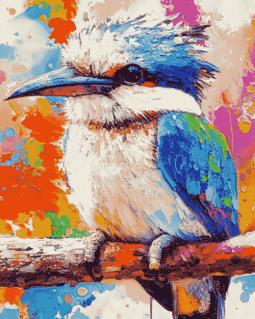 Aesthetic Colorful Kookaburra Diamond Painting