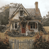 Aesthetic Cottage Views Diamond Painting