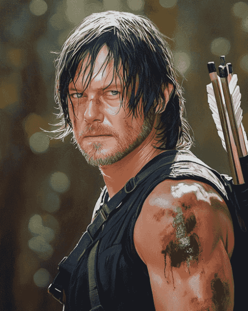 Aesthetic Daryl Dixon Diamond Painting