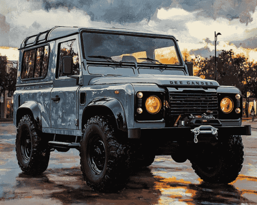 Aesthetic Defender Car Diamond Painting