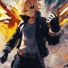 Aesthetic Denki Kaminari Anime Diamond Painting