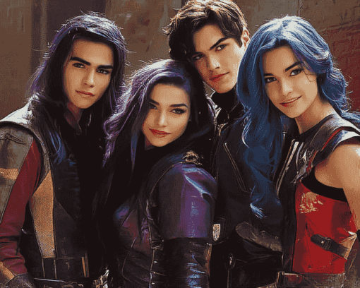 Aesthetic Disney Descendants Diamond Painting