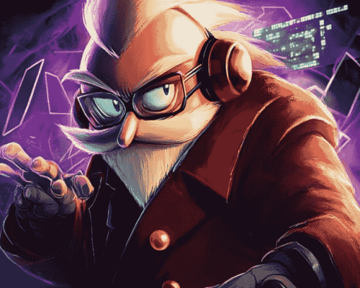 Aesthetic Doctor Eggman Sonic Diamond Painting