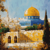 Aesthetic Dome Of The Rock Diamond Painting