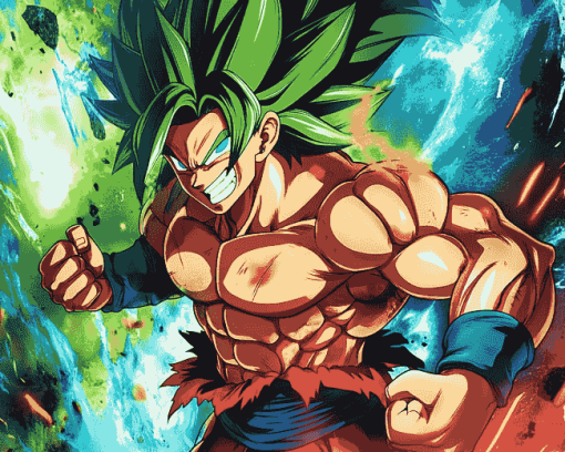 Aesthetic Dragon Ball Broly Diamond Painting