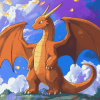 Aesthetic Dragonite Fantasy Diamond Painting