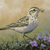 Aesthetic Eurasian Skylark Diamond Painting