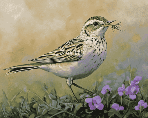 Aesthetic Eurasian Skylark Diamond Painting