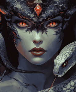 Aesthetic Fantasy Snake Diamond Painting