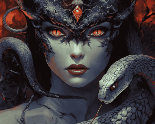 Aesthetic Fantasy Snake Diamond Painting