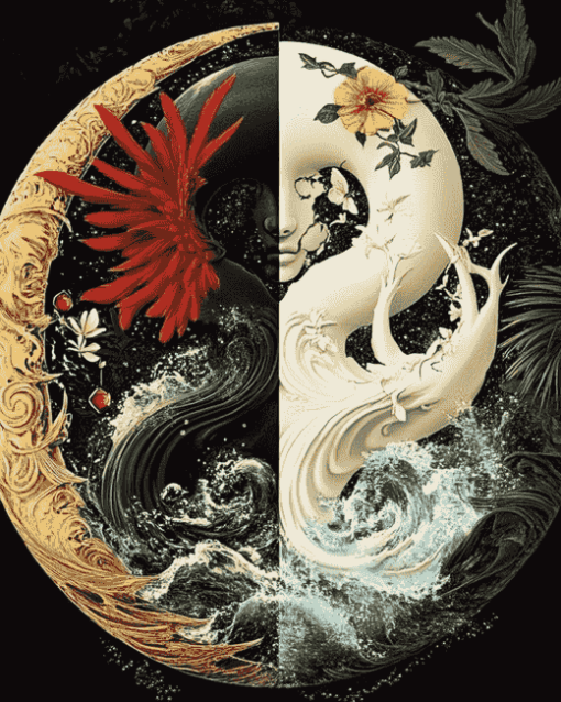 Aesthetic Fantasy Yin Yang Diamond Painting