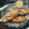 Aesthetic Fish Cuisine Diamond Painting