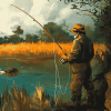 Aesthetic Fishing Landscape Diamond Painting