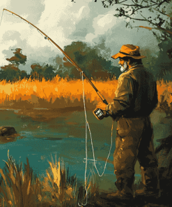 Aesthetic Fishing Landscape Diamond Painting