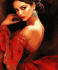 Aesthetic Flamenco Woman Diamond Painting