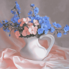 Aesthetic Forget Me Nots Blossoms Diamond Painting