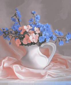 Aesthetic Forget Me Nots Blossoms Diamond Painting