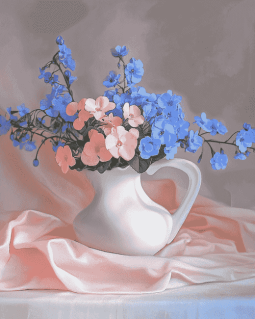 Aesthetic Forget Me Nots Blossoms Diamond Painting