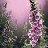 Aesthetic Foxglove Blossoms Diamond Painting