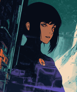 Aesthetic Ghost In The Shell Anime Diamond Painting