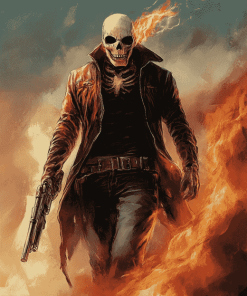 Aesthetic Ghost Rider Fantasy Diamond Painting