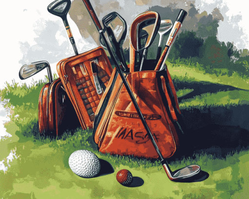 Aesthetic Golf Equipment Diamond Painting