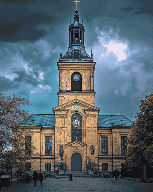 Aesthetic Gothenburg Cathedral Diamond Painting