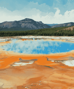 Aesthetic Grand Prismatic Landscapes Diamond Painting