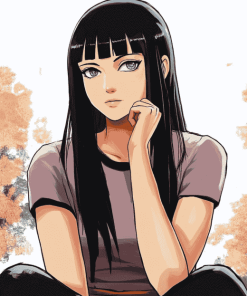 Aesthetic Hinata Hyuga Anime Diamond Painting