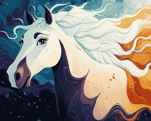 Aesthetic Horses Spirit Diamond Painting