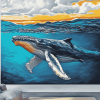 Aesthetic Humpback Whale Diamond Painting