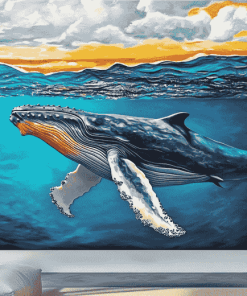 Aesthetic Humpback Whale Diamond Painting