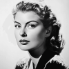 Aesthetic Ingrid Bergman Monochrome Diamond Painting