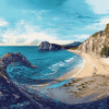 Aesthetic Jurassic Coast Diamond Painting