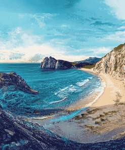 Aesthetic Jurassic Coast Diamond Painting