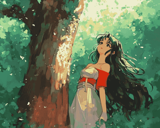 Aesthetic Kagome Higurashi Inuyasha Diamond Painting