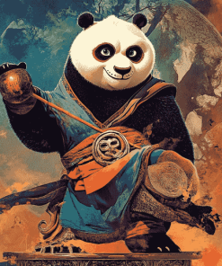 Aesthetic Kung Fu Panda Diamond Painting