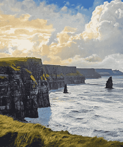 Aesthetic Lahinch Beach View Diamond Painting