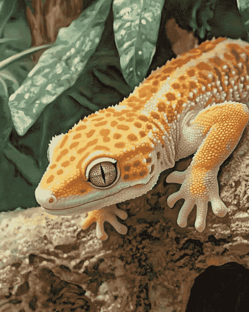 Aesthetic Leopard Gecko Art Diamond Painting