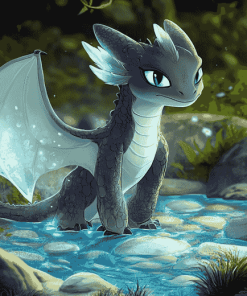 Aesthetic Lightfury Dragon Diamond Painting