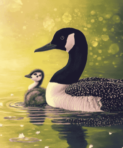 Aesthetic Loon Bird Diamond Painting