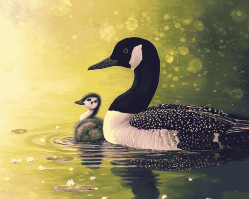 Aesthetic Loon Bird Diamond Painting