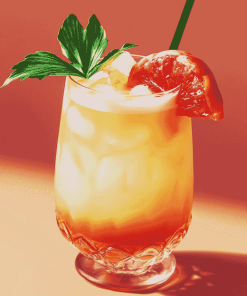 Aesthetic Mai Tai Tropical Diamond Painting