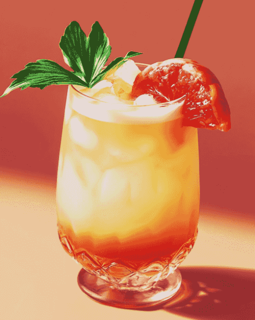 Aesthetic Mai Tai Tropical Diamond Painting