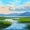 Aesthetic Marsh Landscapes Diamond Painting