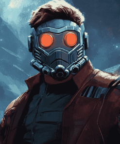 Aesthetic Marvel Starlord Diamond Painting