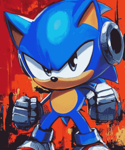 Aesthetic Metal Sonic Diamond Painting